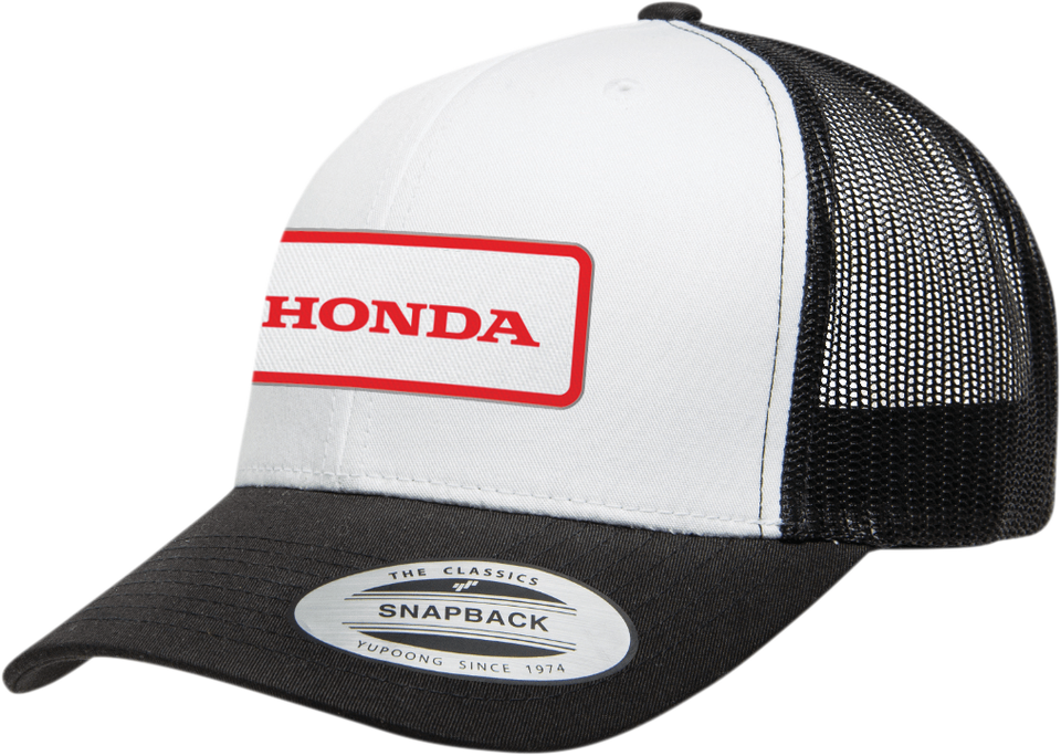 Honda Throwback Hat - Black/White - Lutzka's Garage