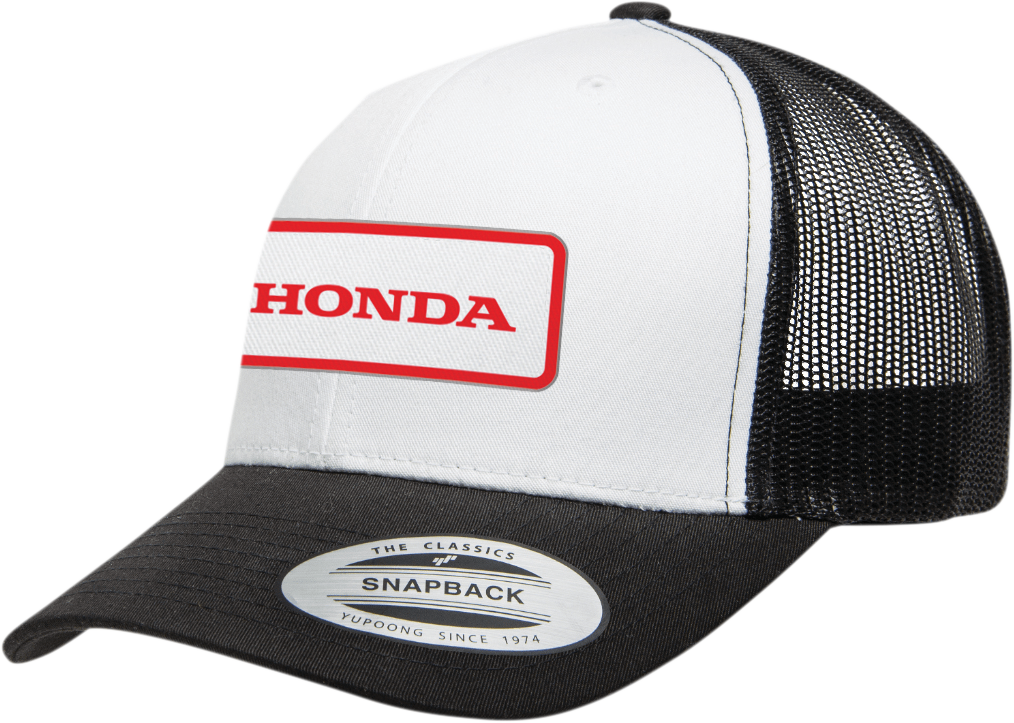 Honda Throwback Hat - Black/White - Lutzka's Garage