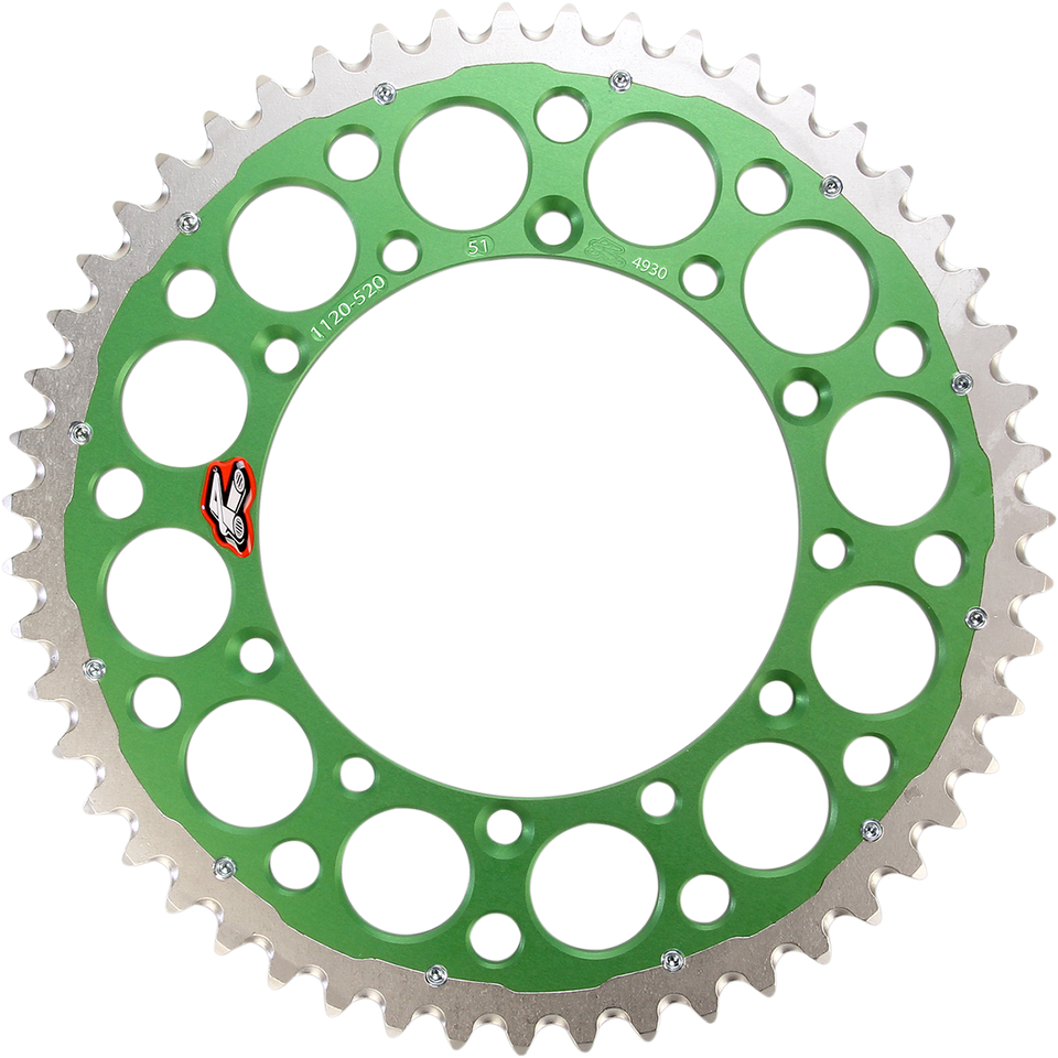 Twinring™ Rear Sprocket - 51 Tooth - Green - Lutzka's Garage