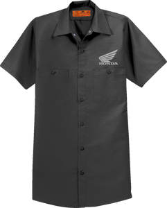 Honda Work Shirt - Charcoal - Small - Lutzka's Garage