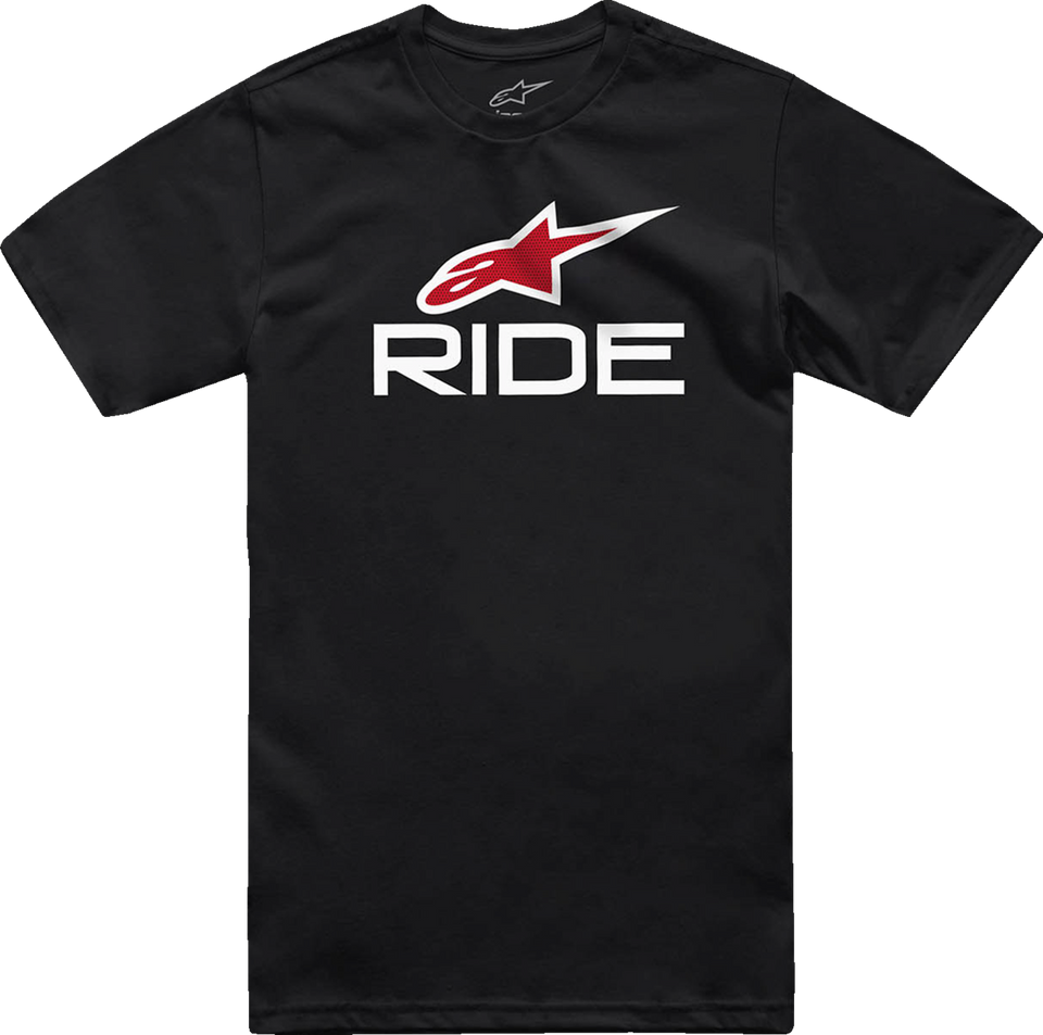 Ride 4.0 T-Shirt - Black/White/Red - Medium - Lutzka's Garage