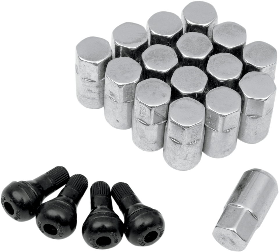 Lug Nut - 12 mm x 1.50 - Chrome - Tapered - 16 Pack - Lutzka's Garage