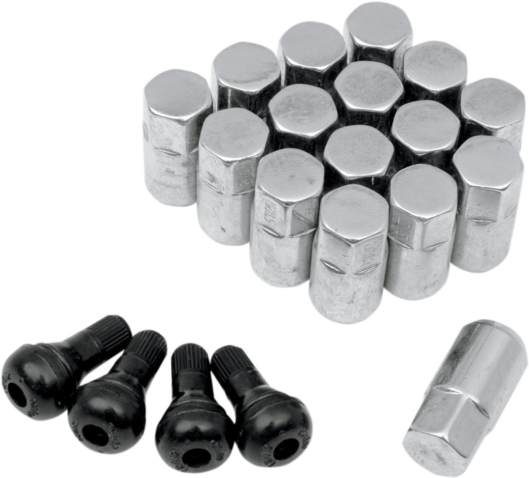 Lug Nut - 12 mm x 1.50 - Chrome - Tapered - 16 Pack - Lutzka's Garage