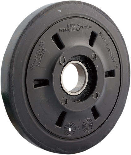 Idler Wheel with Bearing 6004-2RS - Black - 135 mm OD x 25 mm ID - Lutzka's Garage