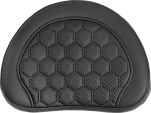 Road Sofa Sissy Bar Pad - Honeycomb - Black Stitching