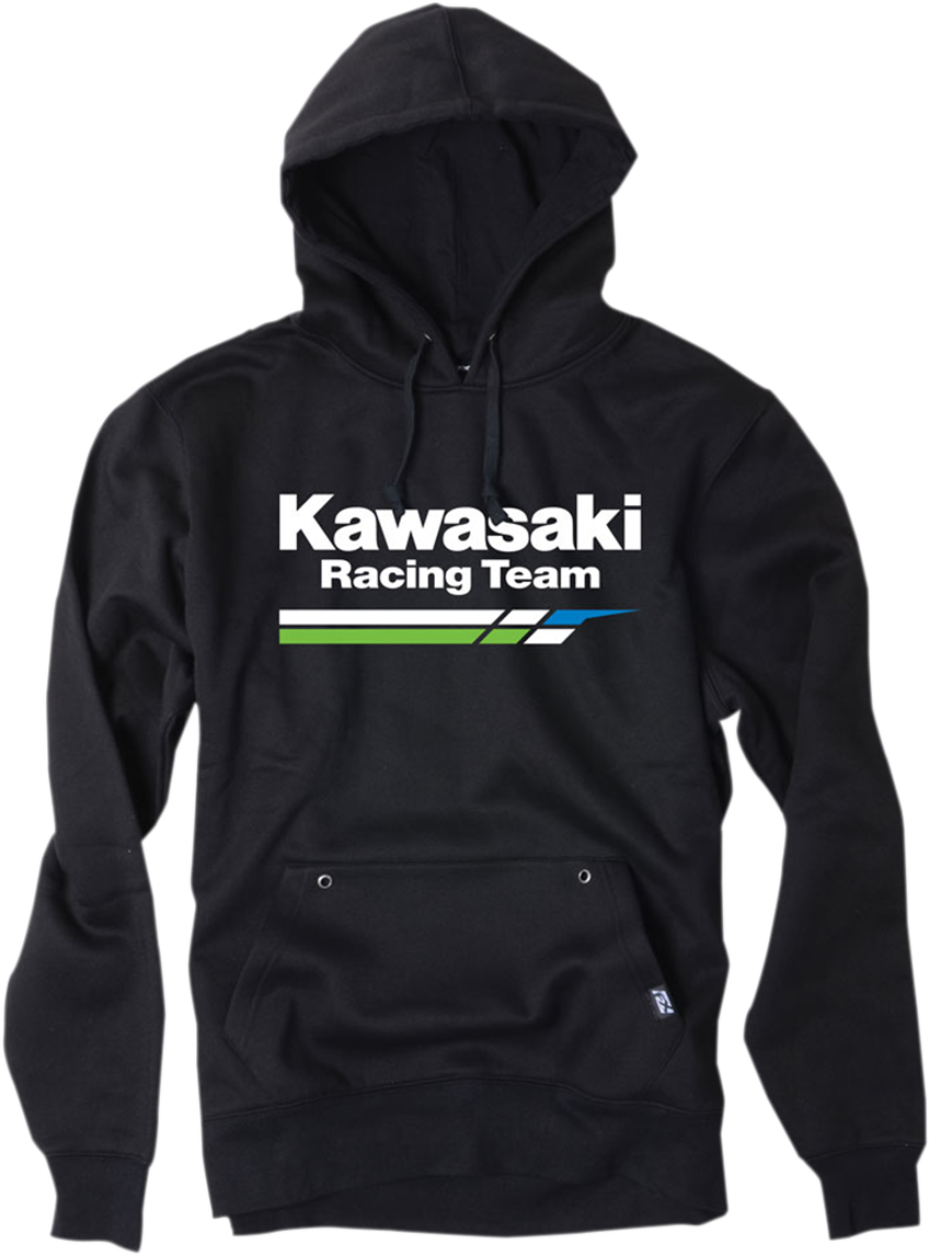 Kawasaki Racing Pullover Hoodie - Black - Medium - Lutzka's Garage