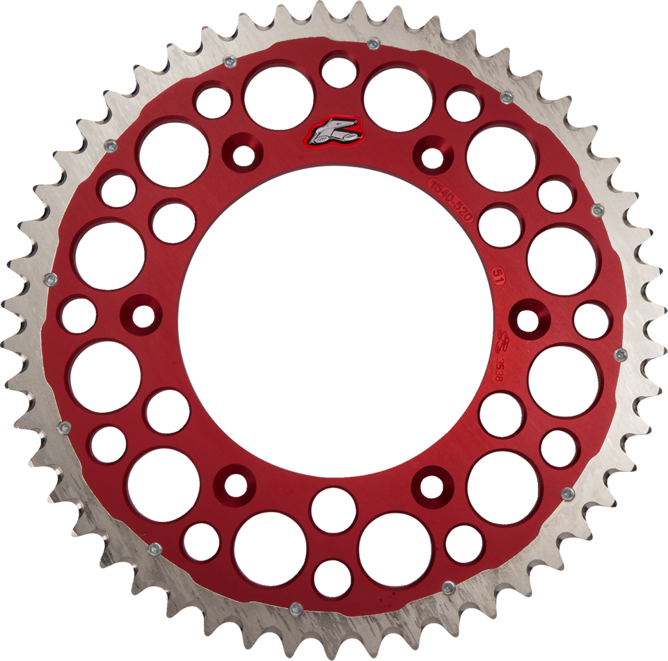 Twinring™ Rear Sprocket - 51 Tooth - Red - Lutzka's Garage