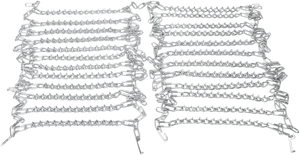 Tire Chains - 9 V-Bar - 14.5" W x 54" L - Pair