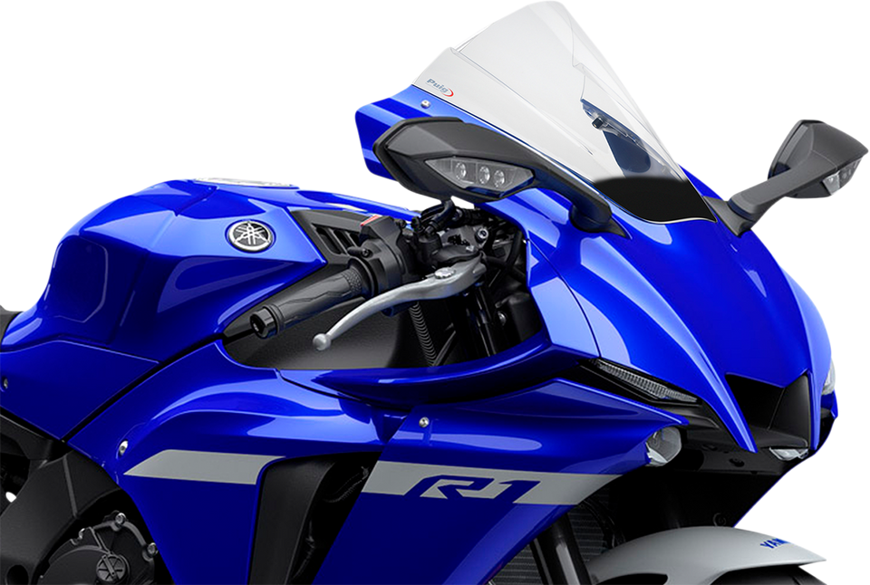 Race Windscreen - 13-1/4" - Clear - YZF-R1 - Lutzka's Garage