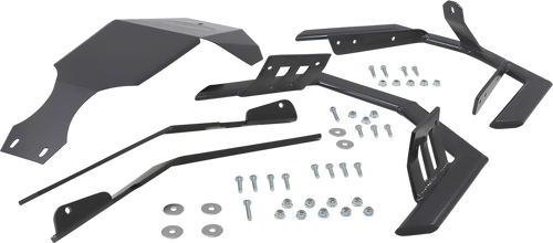 Double Bar Front Bumper - Black - Polaris - Lutzka's Garage