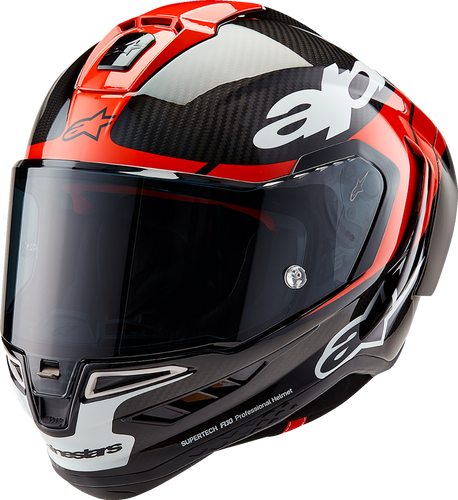 Supertech R10 Helmet - Element - Carbon/Red/White - XS - Lutzka's Garage