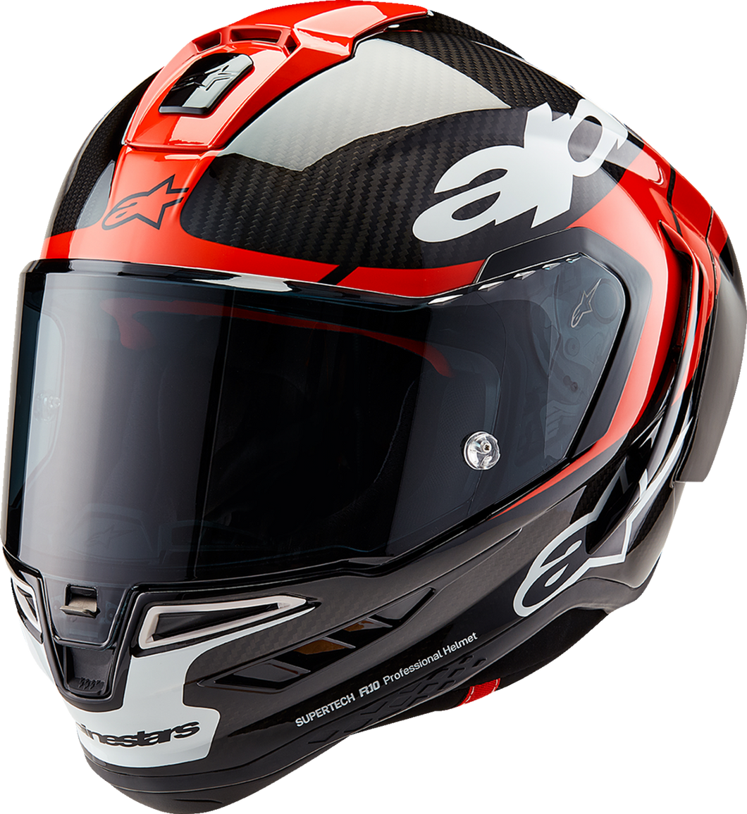 Supertech R10 Helmet - Element - Carbon/Red/White - XS - Lutzka's Garage