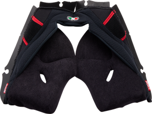 Pista GP RR Cheek Pads - Black/Red - Medium - Lutzka's Garage