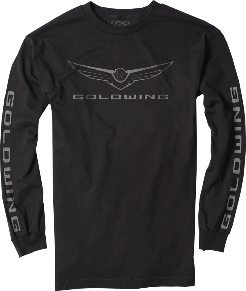 Goldwing Icon Long-Sleeve T-Shirt - Black - Medium - Lutzka's Garage