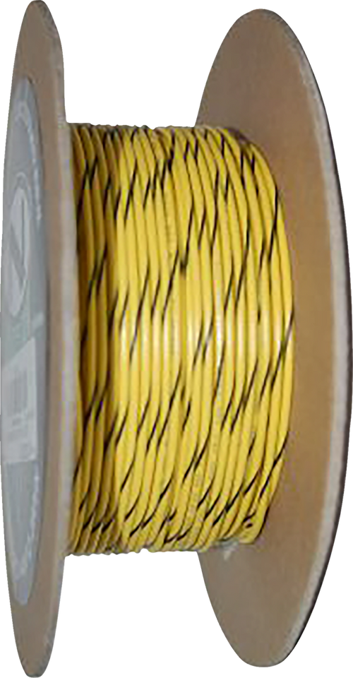 100 Wire Spool - 20 Gauge - Yellow/Black - Lutzka's Garage