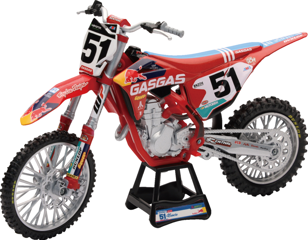 TLD Red Bull GasGas MC 450F Race Bike - Justin Barcia - 1:12 Scale - Red/Black/White - Lutzka's Garage