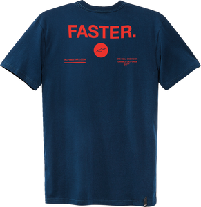 Faster T-Shirt - Navy - Medium - Lutzka's Garage