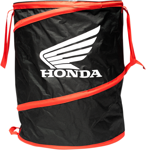 Trash Can - Black/Red - Honda - Lutzka's Garage