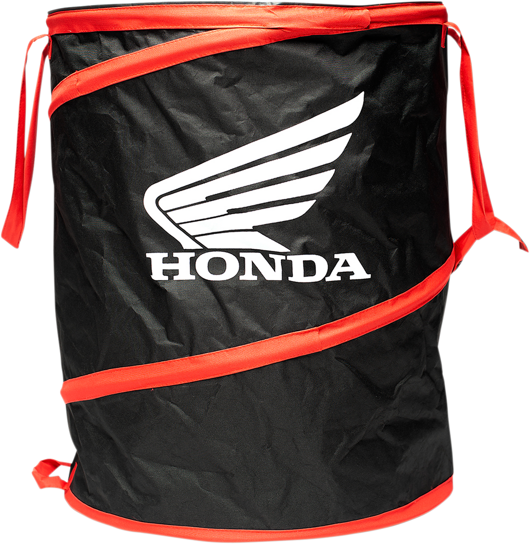 Trash Can - Black/Red - Honda - Lutzka's Garage