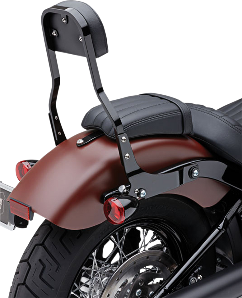 Backrest Kit - 14" - Black - Sportster - Lutzka's Garage