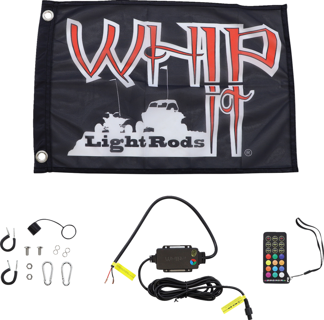 5 Light Rod Whip - Black - Lutzka's Garage