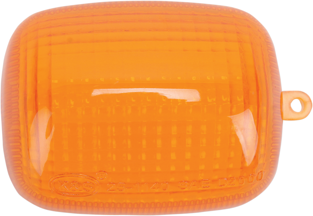 Replacement Turn Signal Lens - Amber - Fits 25-1145/46 - Lutzka's Garage