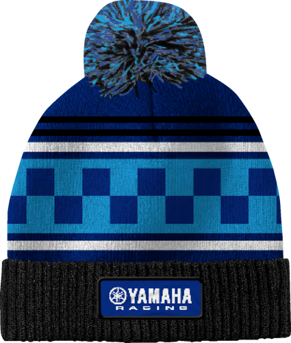 Yamaha Racing Pom Beanie - Black/Blue - Lutzka's Garage