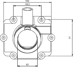 Carburetor Mounting Flange - Polaris