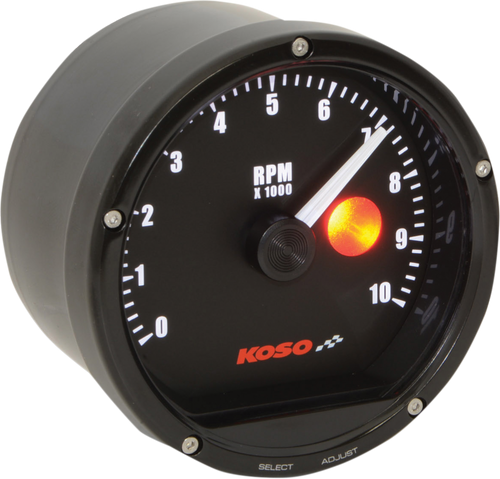 TNT-01R Tachometer with Shift Light - 10,000 RPM - Black Casing/Black Face - 3.41