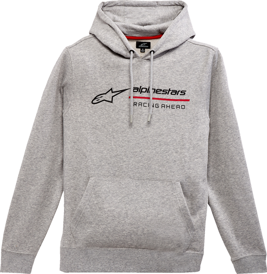 Linear Race Hoodie - Heather Gray - Medium - Lutzka's Garage