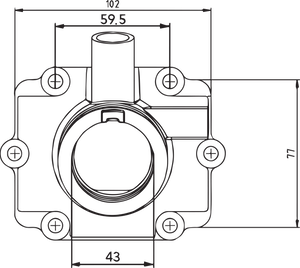 Carburetor Mounting Flange - Polaris