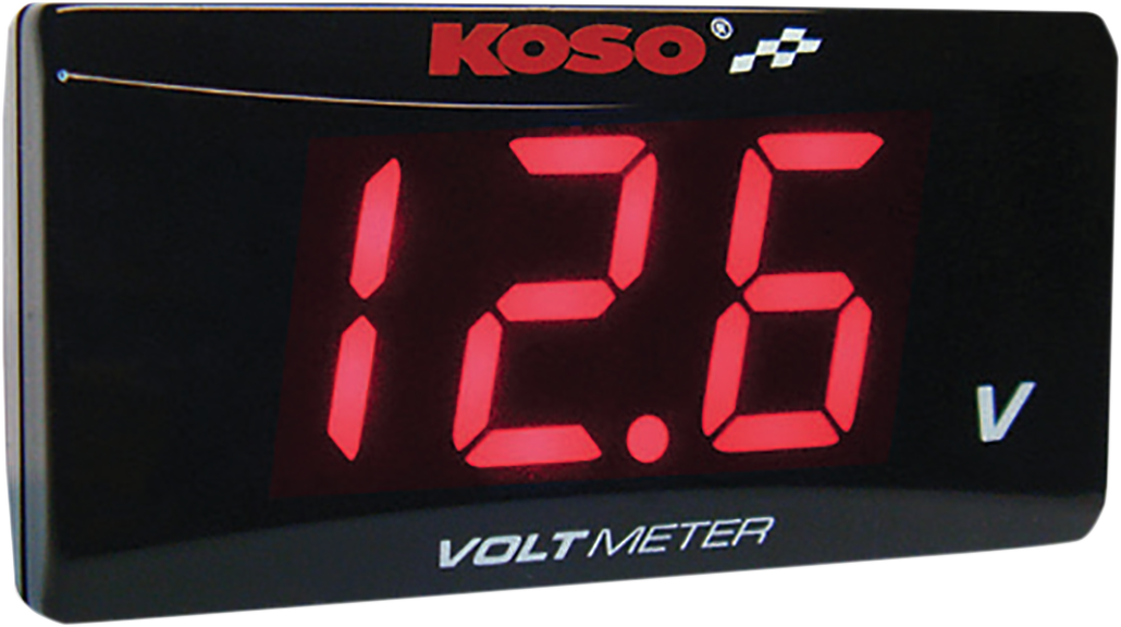 Super Slim Volt Meter - Red Digits - 2.22