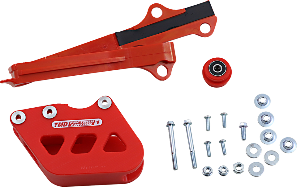 Chain Guide/Slider - Suzuki - Red - Lutzka's Garage