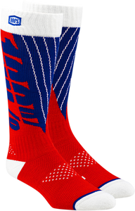 Torque Comfort Moto Socks - Red/Blue - Small/Medium - Lutzka's Garage