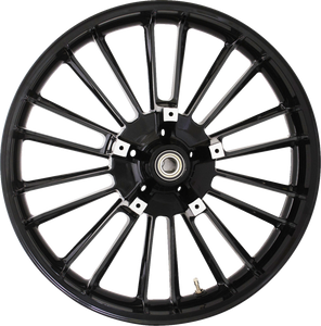 Wheel - Atlantic 3D - Front - Dual Disc/without ABS - Black - 21x3.5 - 08+ FL - Lutzka's Garage