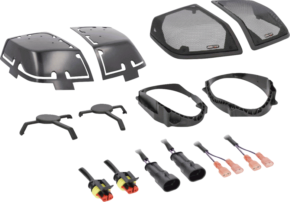Saddlebag Lid with Speaker Cutouts - Rear - FL