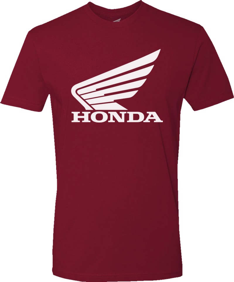 Honda Wing T-Shirt - Maroon - Small - Lutzka's Garage