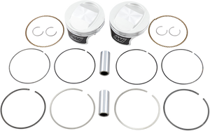 Tracker™ Series Piston Kit - 3.875" - 88 Cubic Inch Bored to 95 Cubic Inch - Standard - Twin Cam