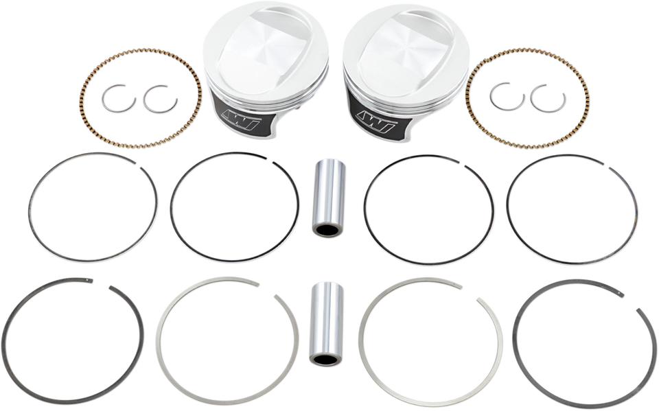 Tracker™ Series Piston Kit - 3.875" - 88 Cubic Inch Bored to 95 Cubic Inch - Standard - Twin Cam