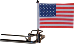 Fixed Flag Mount - 3/4" Round Bar - With 10" X 15" Flag