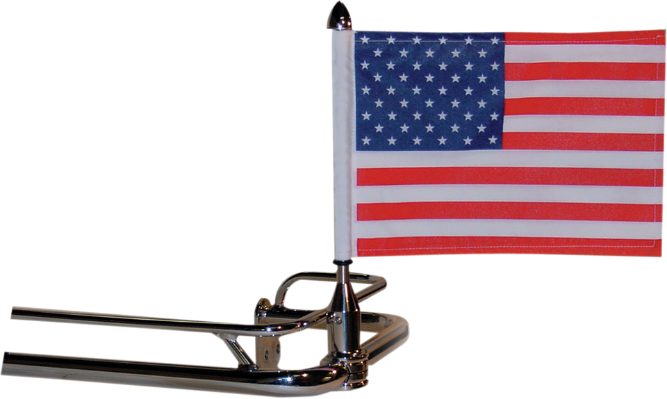 Fixed Flag Mount - 3/4" Round Bar - With 10" X 15" Flag