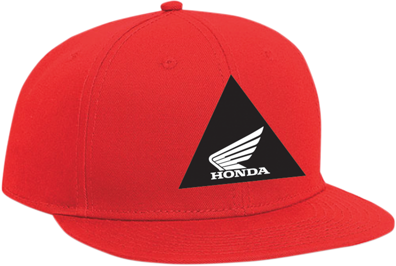 Youth Honda Snapback Hat - Red - Lutzka's Garage