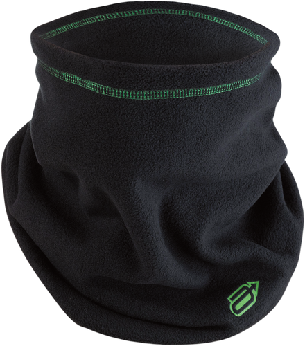 Fleece Neck Warmer - Black/Green - Lutzka's Garage