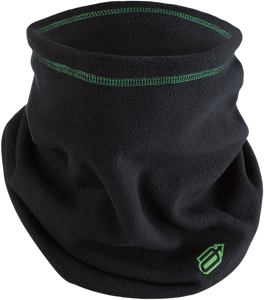 Fleece Neck Warmer - Black/Green - Lutzka's Garage