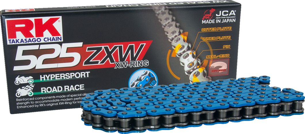 525 ZXW - Drive Chain - 120 Links - Blue - Lutzka's Garage