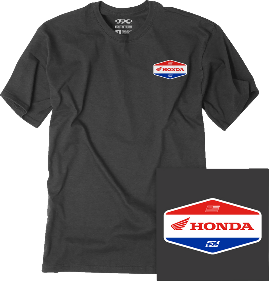 Honda Stadium T-Shirt - Heather Charcoal - Medium - Lutzka's Garage