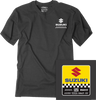 Suzuki Starting Line T-Shirt - Heather Charcoal - Medium - Lutzka's Garage