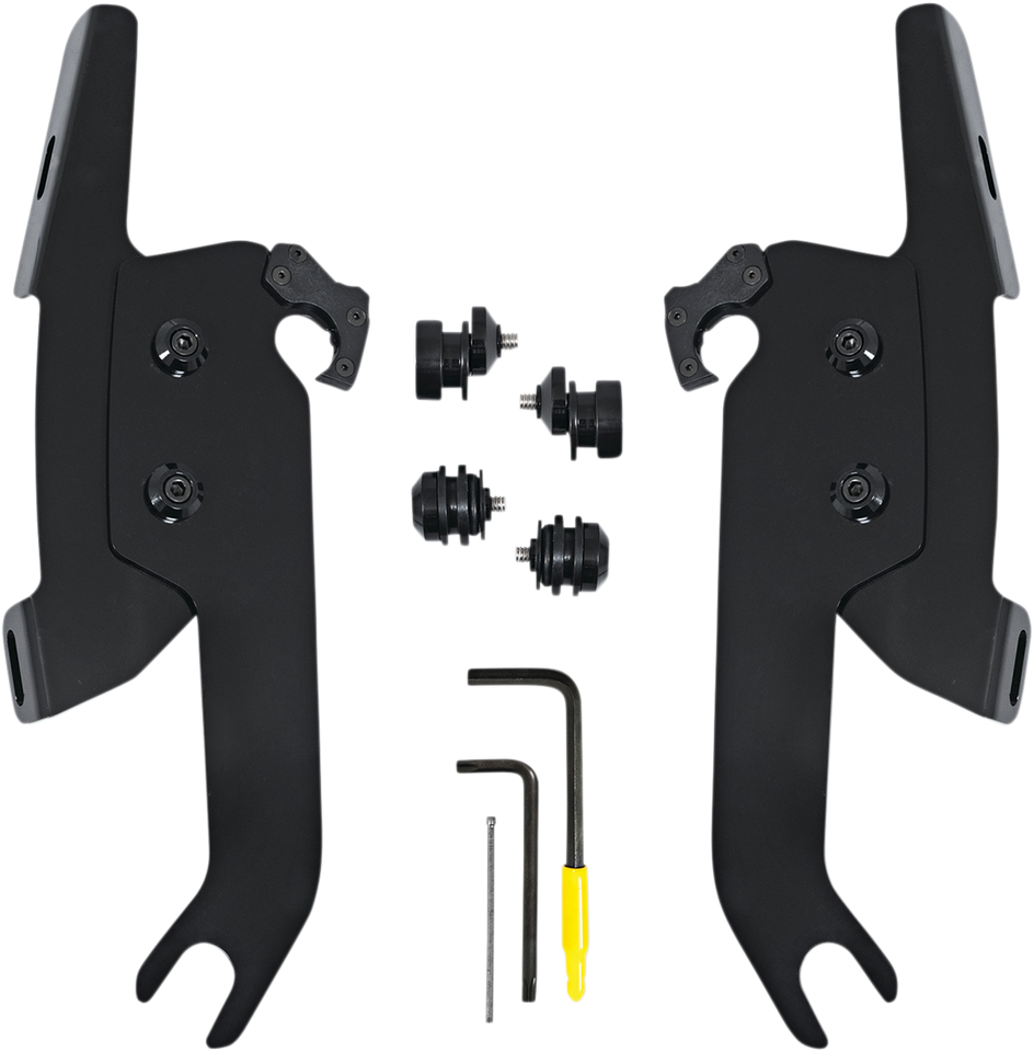 Fats/Slim Windshield Trigger Lock Complete Mount Kit - Black - FLSL - Lutzka's Garage