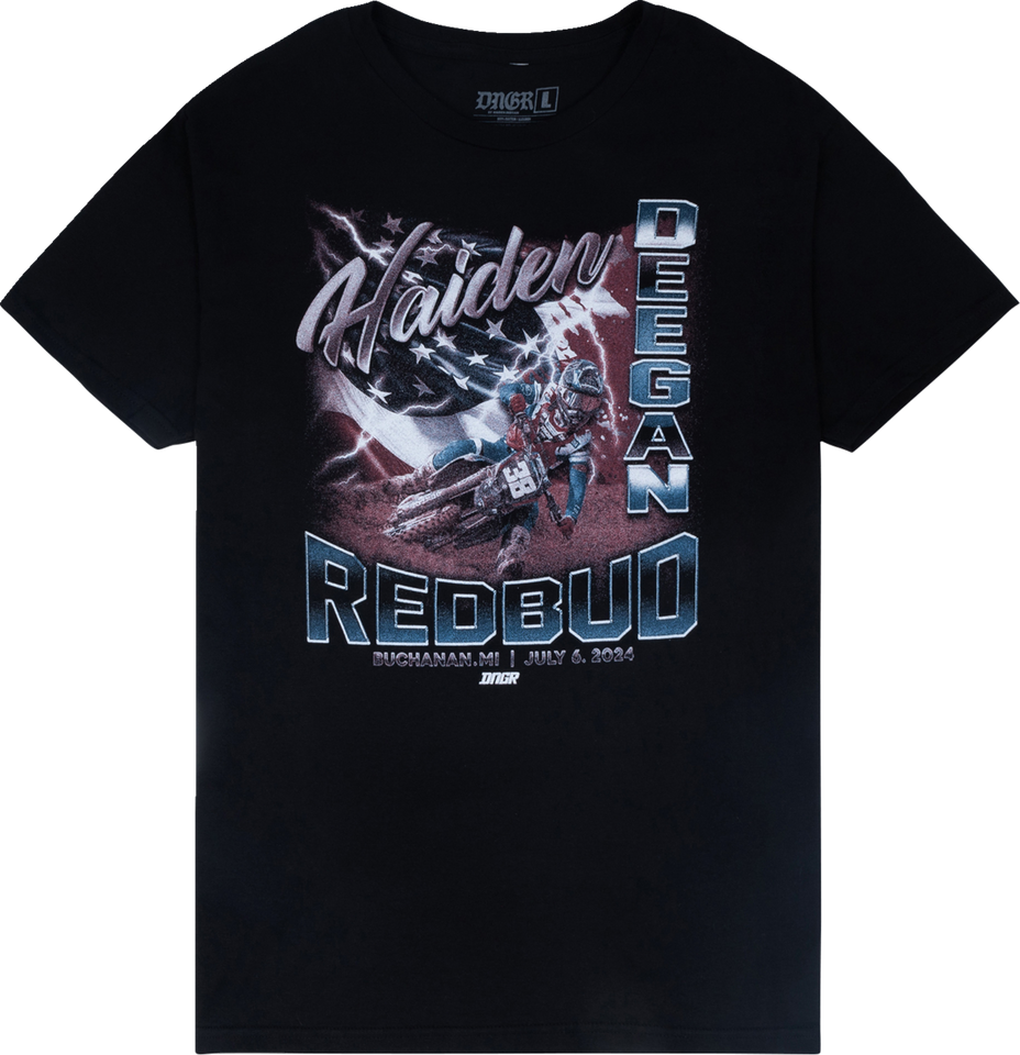 Red Bud T-Shirt - Black - Small - Lutzka's Garage