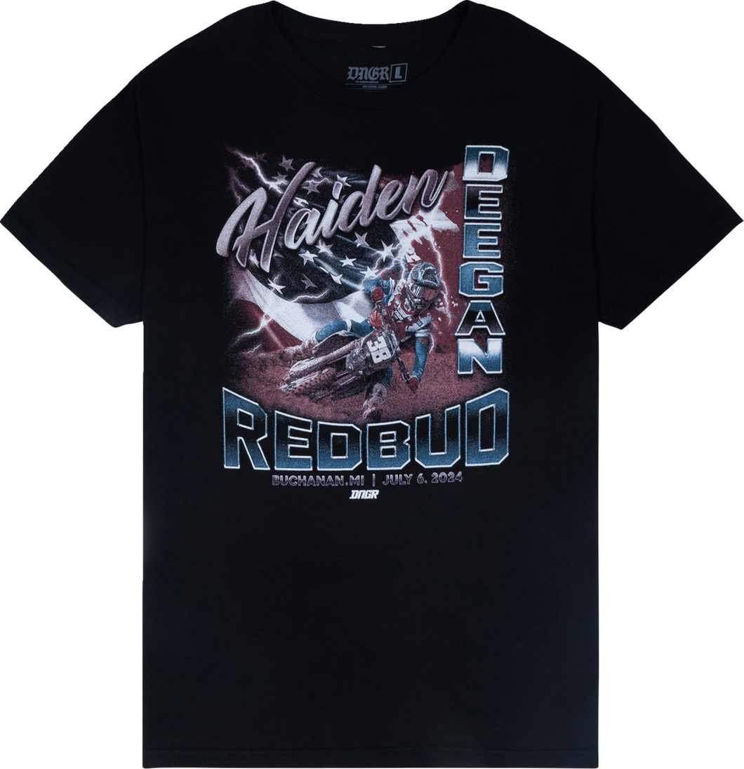 Red Bud T-Shirt - Black - Small - Lutzka's Garage